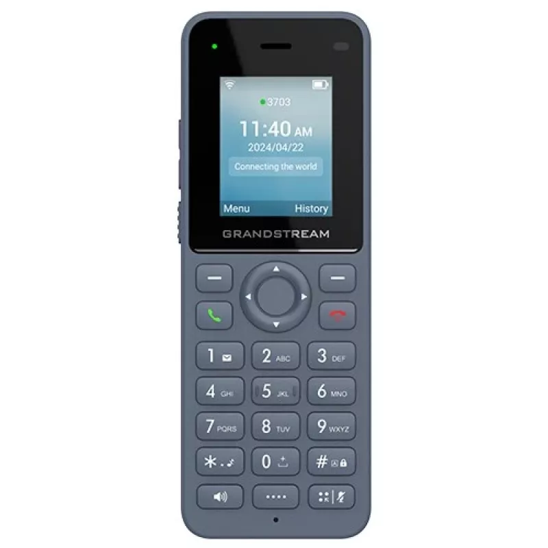 Grandstream Networks WP816 IP tālrunis antracīta krāsā 2 līniju LCD Wi-Fi