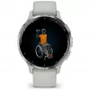 Garmin Venu 3S 3,05 cm (1.2) AMOLED 41 mm digitāls 390 x 390 pikseļi skārienjūtīgs pelēks, sudrabs Wi-Fi GPS (satelīts)