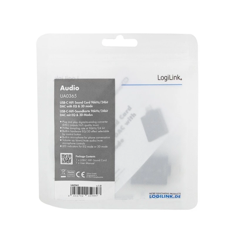 USB3.2 audio adapteris USB-C/vīr. uz 2x 3,5 mm/ligzdu 7.1