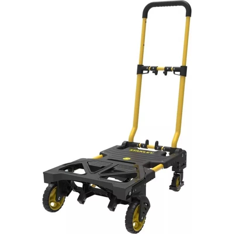 Stanley salokāms transportēšanas ratiņi līdz 70/137 kg, dzeltens, melns