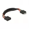 Kabelis DeLOCK 0,1m 2xUSB2.0 10p
