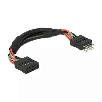 Kabelis DeLOCK 0,1m 2xUSB2.0 10p