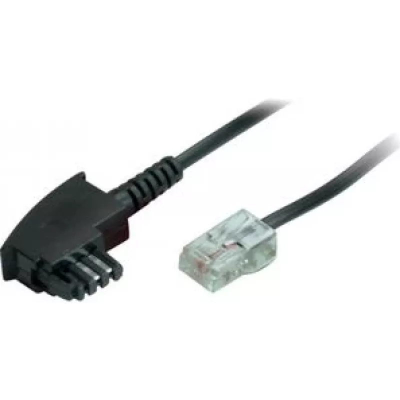 telefona kabelis ShiverPeaks BS70002-10 10 m Melns