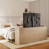 Maclean MC-866T viedais motorizētais elektriskais TV pacēlājs TUYA mobilā lietotne, grīdas stiprinājums Alexa Google Home 37''-80'' 60kg skapis VESA (EU kontaktdakša)