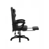 Spēļu krēsls huzaro Force 3.7 Carbon Melns — ergonomisks, regulējams augstums 107.5–116.5 cm, 5 riteņi, jostasvietas un kakla spilveni