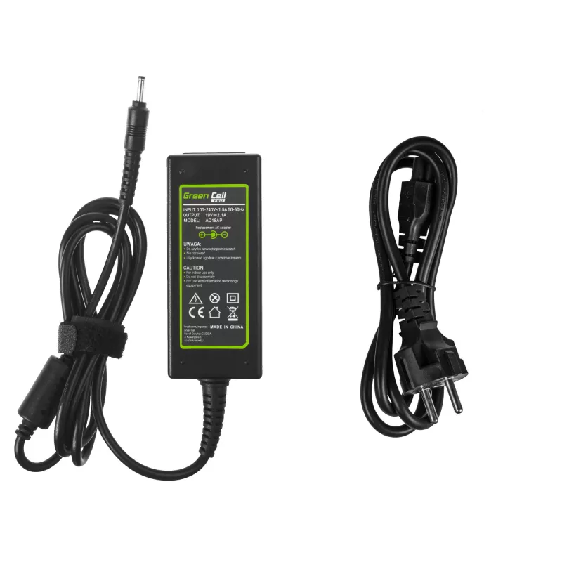 Power Adapter zaļa Cell AD18AP Indoor 40 W Melns