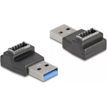 DeLOCK 67236 kabeļa dzimuma mainītājs USB Type-A uz USB Type-E melns