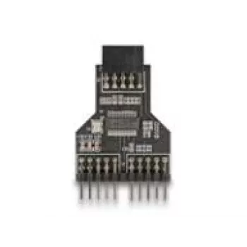 DeLOCK 60045 kabeļa savienotāju adapteris 9 kontaktu USB 2.0 2 x 9 kontaktu spraudnis Melns