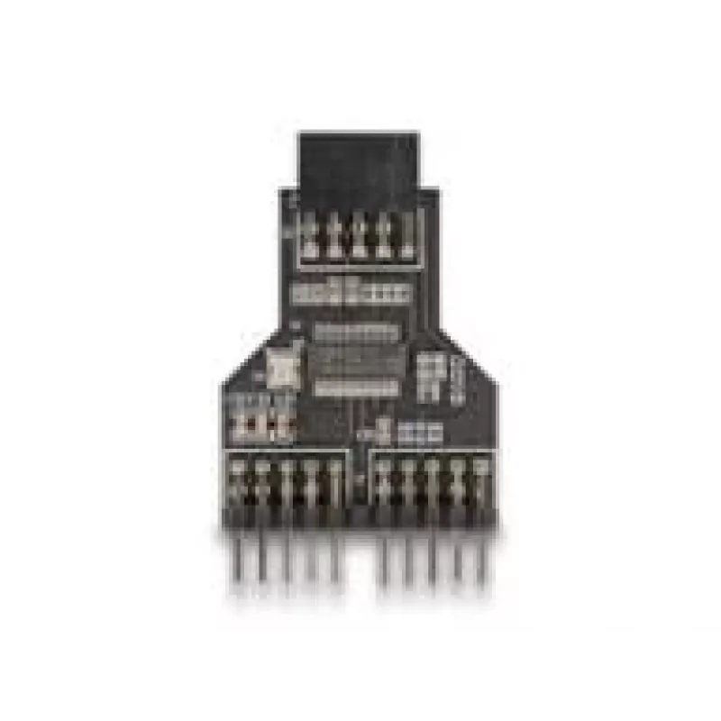 DeLOCK 60045 kabeļa savienotāju adapteris 9 kontaktu USB 2.0 2 x 9 kontaktu spraudnis Melns