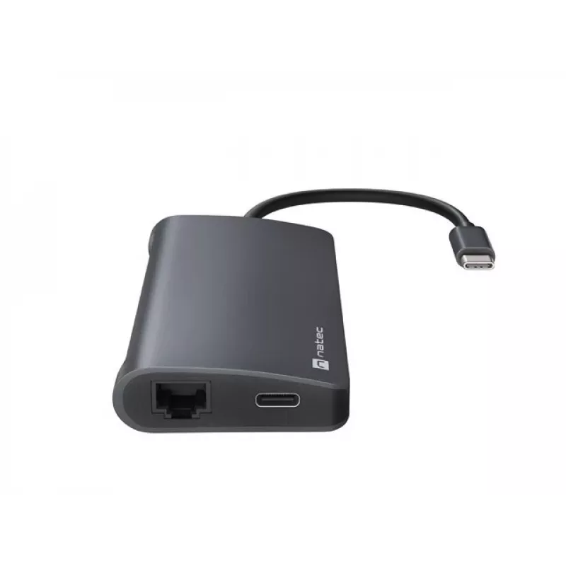 Dokstacija NATEC NMP-2162 USB 3.2 Gen 1 Type-C pelēka, vadu