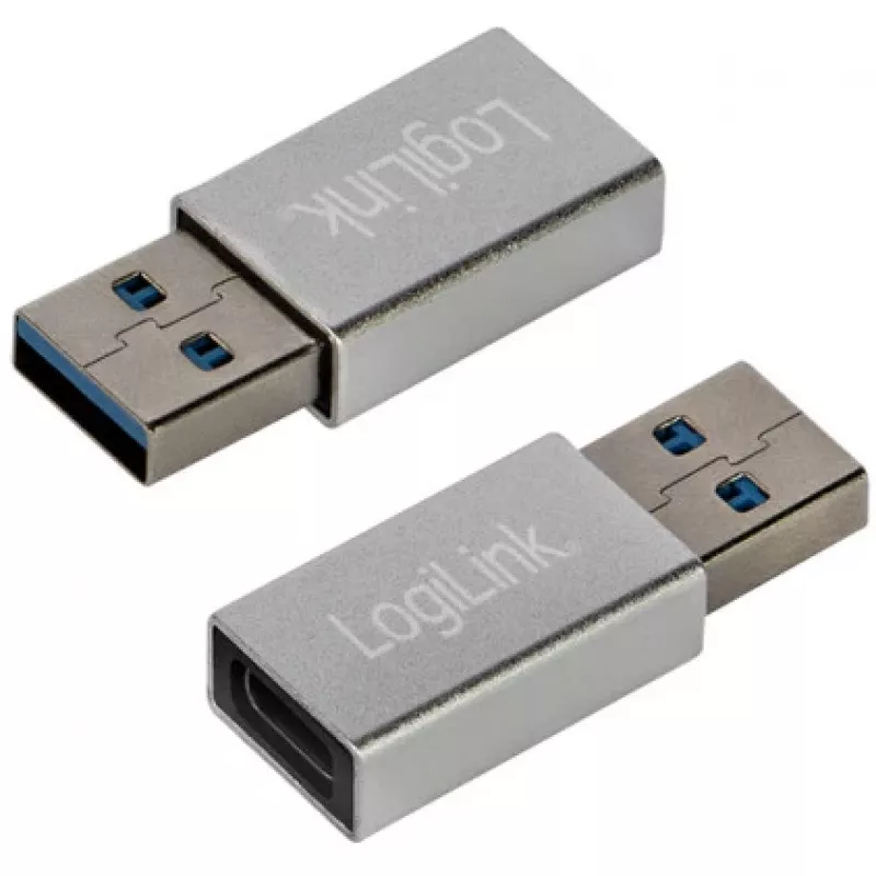LogiLink AU0056 USB 3.2 Gen 1 adapteris USB Type-C ligzda, sudraba krāsā