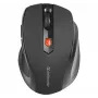 Bezvadu RF optiskā labās rokas pele DEFENDER ULTRA MM-315 — 1600 DPI, 6 pogas, USB uztvērējs, melna