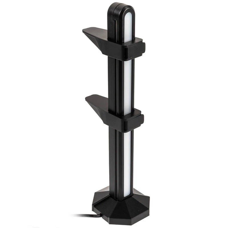 GPU atbalsta kronšteins Lamptron GPU Halter ARGB — melns