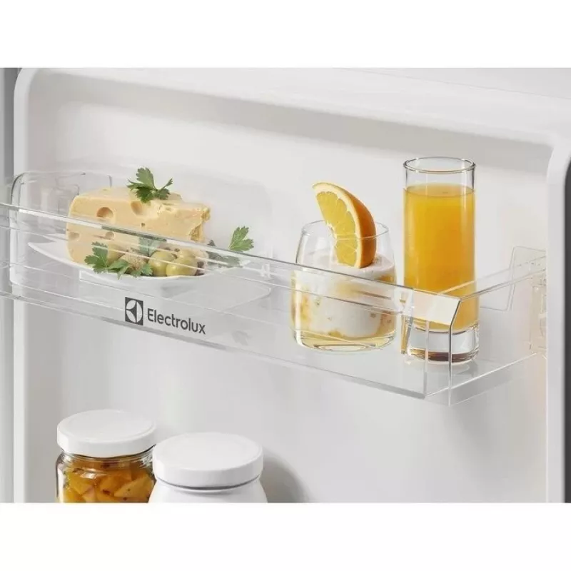 Iebūvējamais ledusskapis-sal dētājs Electrolux ENS3SE18S — nerūsējošais tērauds, augšējā saldētava, maināmas durvis, energoefektivitātes klase E