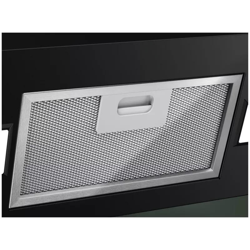 Wall-mounted extractor hood Electrolux LFV626K, Melns, 598×396 mm, 615 m³/h recirculating, 62 dB, charcoal filter