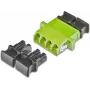 Lightwin augstas kvalitātes optiskās šķiedras savienotājs, LC, quadro, daudzmodu OM5 savienotāji (LKUP 4LC-4LC MM OM5)