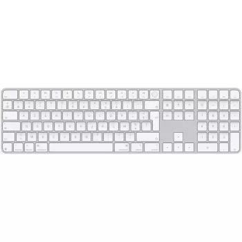 APPLE Magic Keyboard ar Touch ID un ciparu tastatūru Mac modeļiem ar Apple silīciju - franču - balti taustiņi