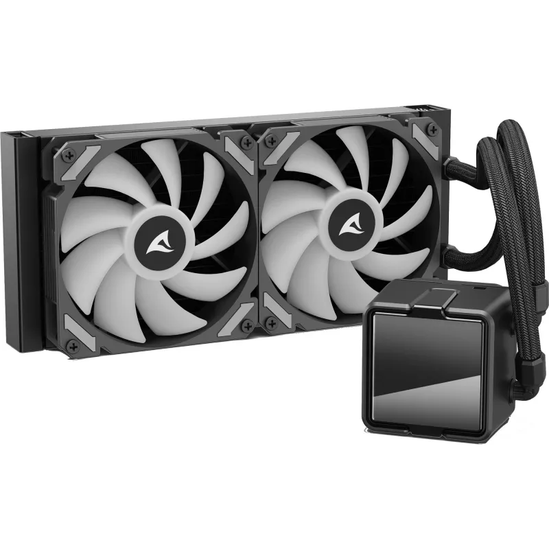 CPU ūdens dzesētājs Sharkoon S50 ARGB, melns