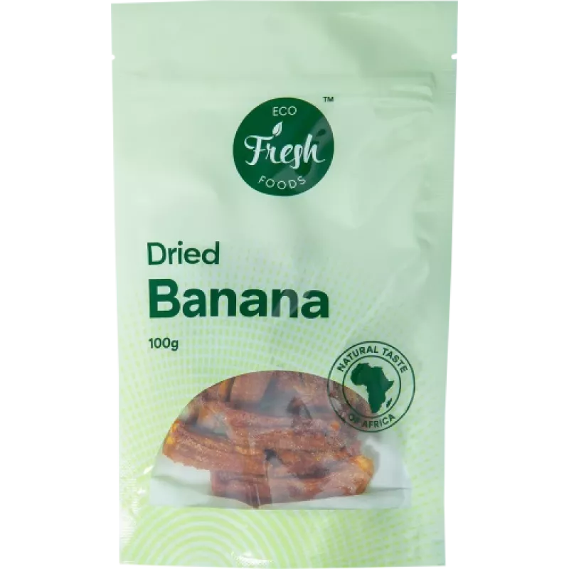 Eco fresh foods Žāvēti banāni 100 g