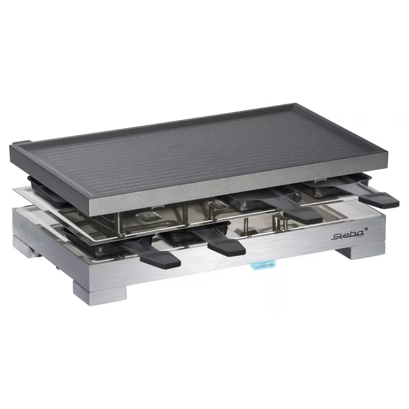 Steba RC 68 - Raclettegrills - 1,2 kW - Melns/nerūsējošais tērauds