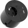 Strāvas sadalītājs Bachmann 938.201 ar 1×CEE7/3 kontaktligzdu, 1×USB-A/C 22W, 2,0 m kabeli