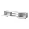 TV skapis cama meble SLIDE 200K, 200 x 40 x 37 cm, spīdīgi balts, skaidu plātnes virsma