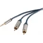 Audio kabelis 3,5 mm uz 2 x RCA ShiverPeaks SP30831-plāns