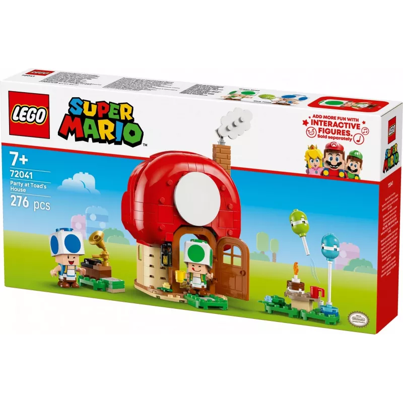 Konstrukciju rotaļlieta LEGO Super Mario Ballīte Krupja mājā komplekts 72041 ar interaktīvām spēles funkcijām