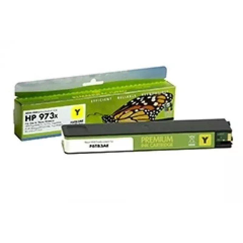 Saderīgs Static-Control HP tintes kārtridžs Nr.973X dzeltens (F6T83AE) jauna mikroshēma