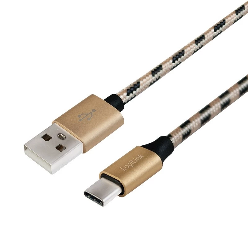 Sinhronizācijas un uzlādes kabelis USB 2.0 AM — USB-C vīrišķais