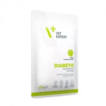 VET EXPERT Veterinary Diet Diabetic Cat - mitrā barība kaķiem - 100g