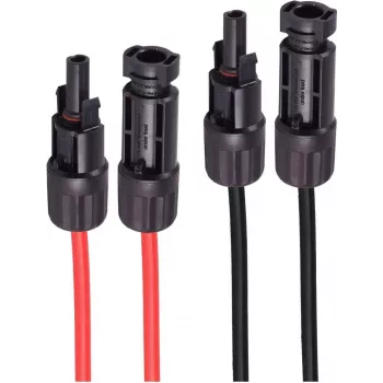shiverpeaks ®-PV4 pagarinātājs, 6mm², 2 gab. komplekts sarkans/melns, 5m (BS02-330516)