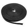LABEL THE CABLE LTC PRO Roll Strap, abpusējs āķu un cilpu rullis, 25 m melns