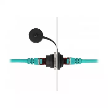 DeLOCK RJ45 Cat.6 iebūvētais savienotājs ar aizsargājošu putekļu vāciņu