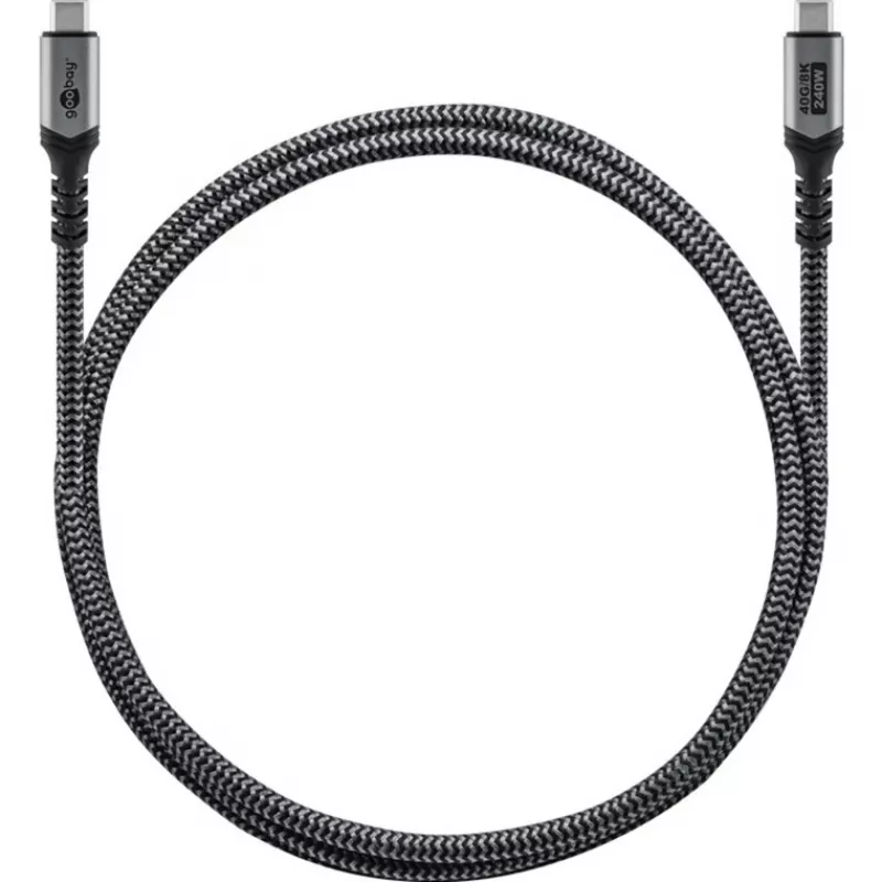 Goobay 74213 USB kabelis, melns
