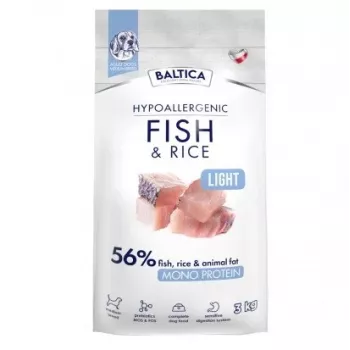 BALTICA Nutraceutic Hypoallergenic Light M Fish with rice - sausā suņu barība - 3 kg