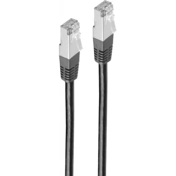 Tīkla kabelis ShiverPeaks BS75111-0.5S Melns 0,5m Cat5e F/UTP