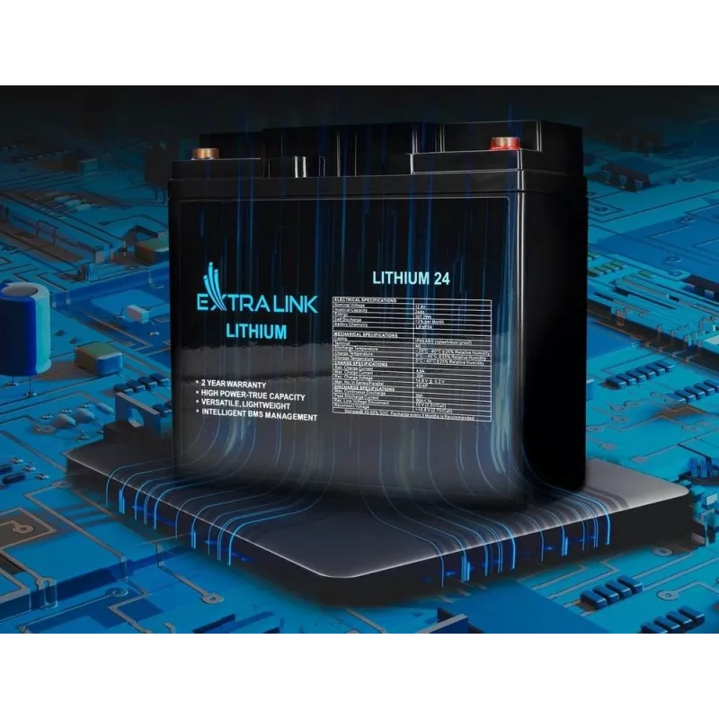 Extralink uzlādējamā baterija LiFePO4 24000 mAh 12.8 V