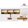 Monitoru galda stiprinājums MACLEAN MC-691 3 monitoriem — regulējams augstums un slīpums