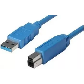 shiverpeaks BASIC-S USB 3.0 kabelis, A-spraudnis - B-spraudnis 0,5 m, kabelis un spraudnis: zils, dubultiekranēts, maks. (BS77030)