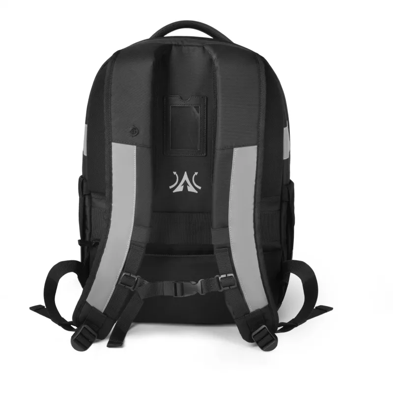 DICOTA Hi-Vis V2 mugursoma, melna, 320 x 220 x 455 mm, PET, TPU
