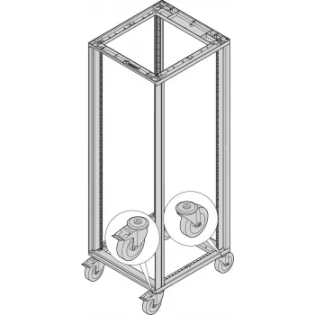 SCHROFF Lenkrollen - LENKROLLEN SET 400KG 125D 4X (27230069)