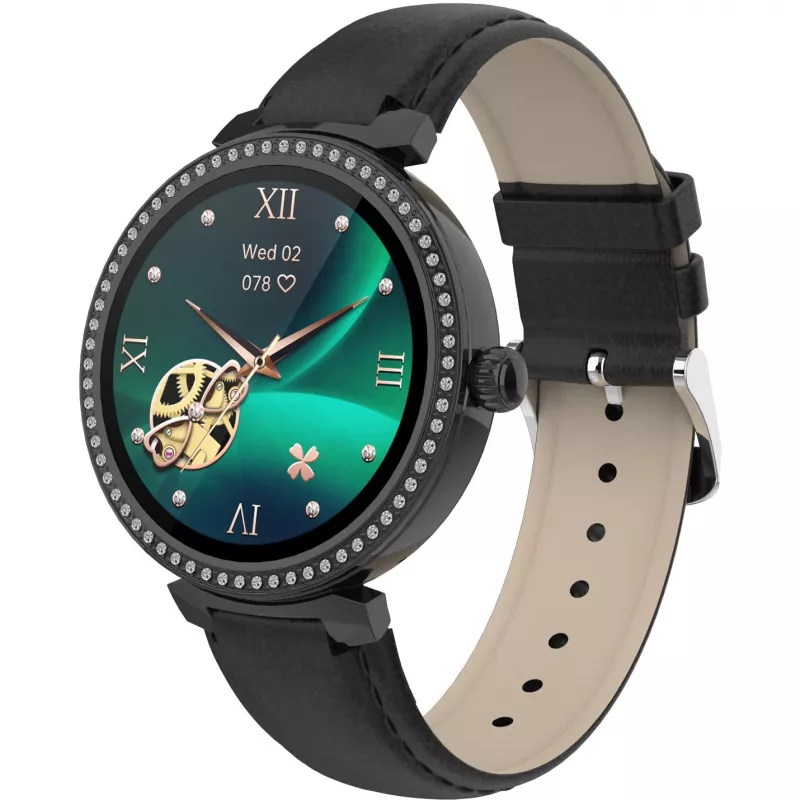 Denver SWC-342B 3,05 cm (1,2 collas) IPS digitāls 240 x 240 pikseļi Skārienekrāns Melns