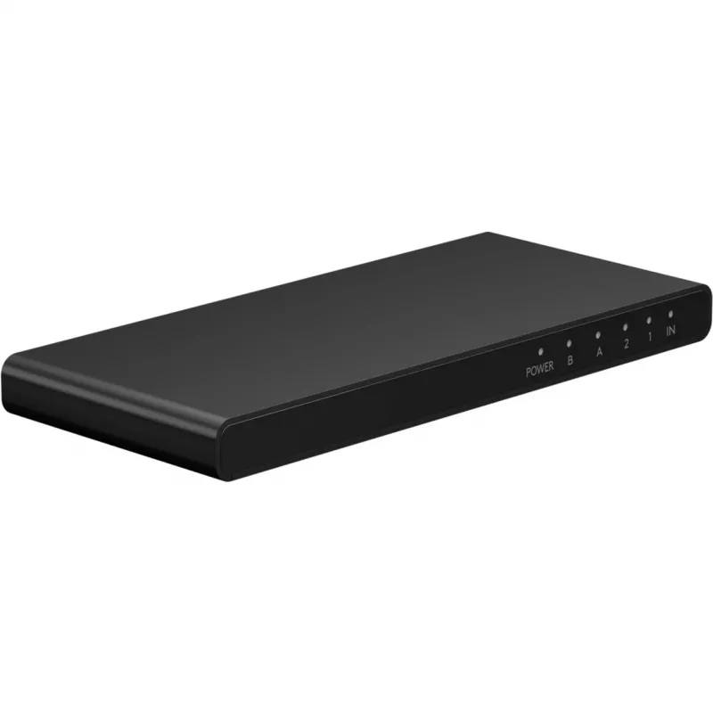 HDMI sadalītājs 1 uz 2 (4K @ 60 Hz) - sadala 1x HDMI ieejas signālu 2x HDMI izejās