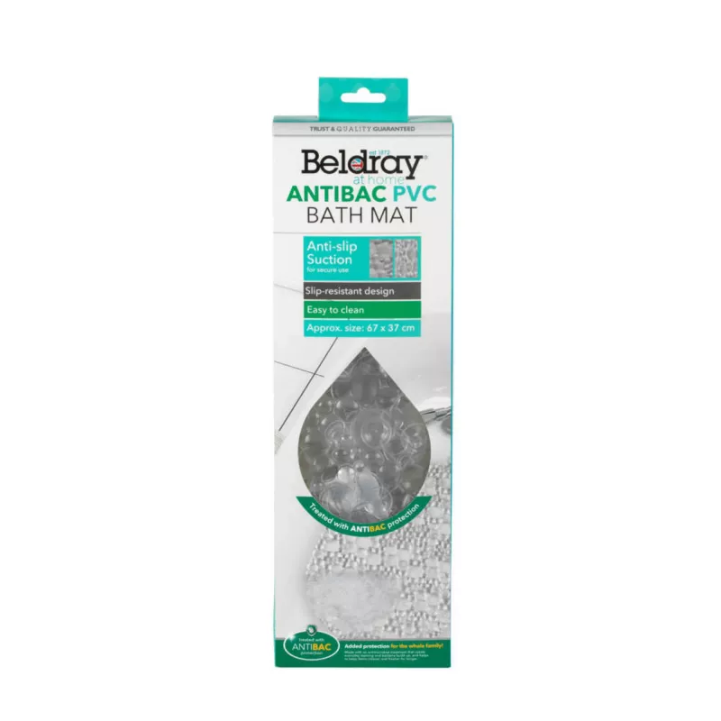 Vannas paklājiņš Beldray LA032678UFFEU7 Antibac PVC, antibakteriāls PVC vannas paklājiņš