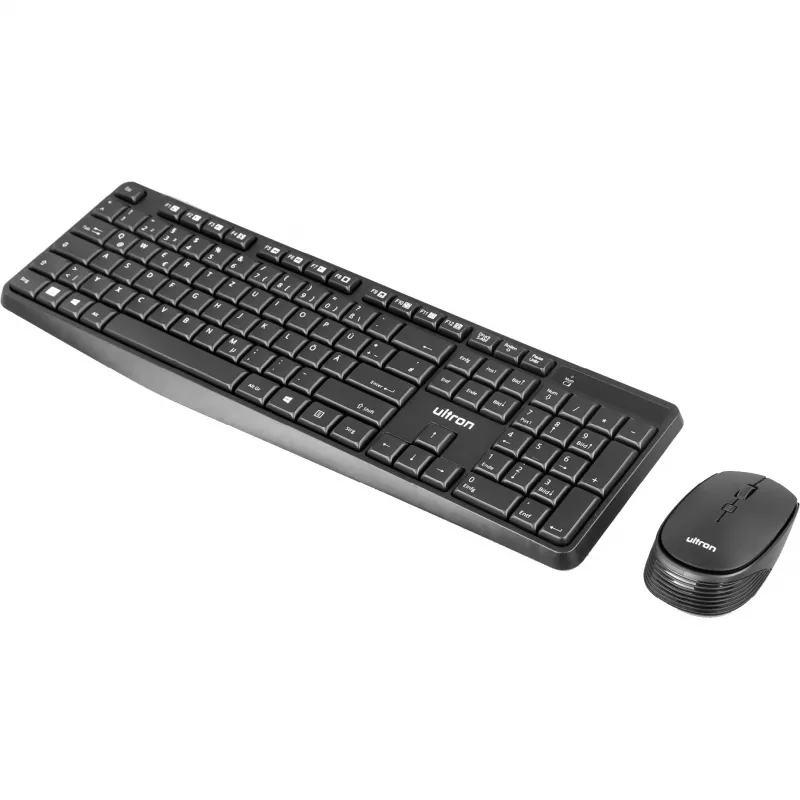 Ultron UMC300 Tastatūras un peles komplekts - RF bezvadu Vācu Melns (364180)