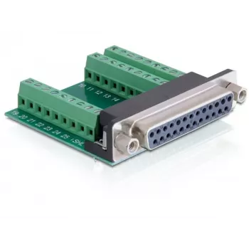 Kabeļa adapteris DeLOCK 65317 25p 27p Melns Zaļš Sudraba
