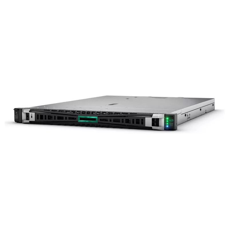 Plauktā montējams (1U) serveris HP Enterprise ProLiant DL320 Gen11 Intel Xeon Silver 4510 2,4GHz 12c 1P 64GB DDR5 8x SFF 2x1000W barošanās bloks