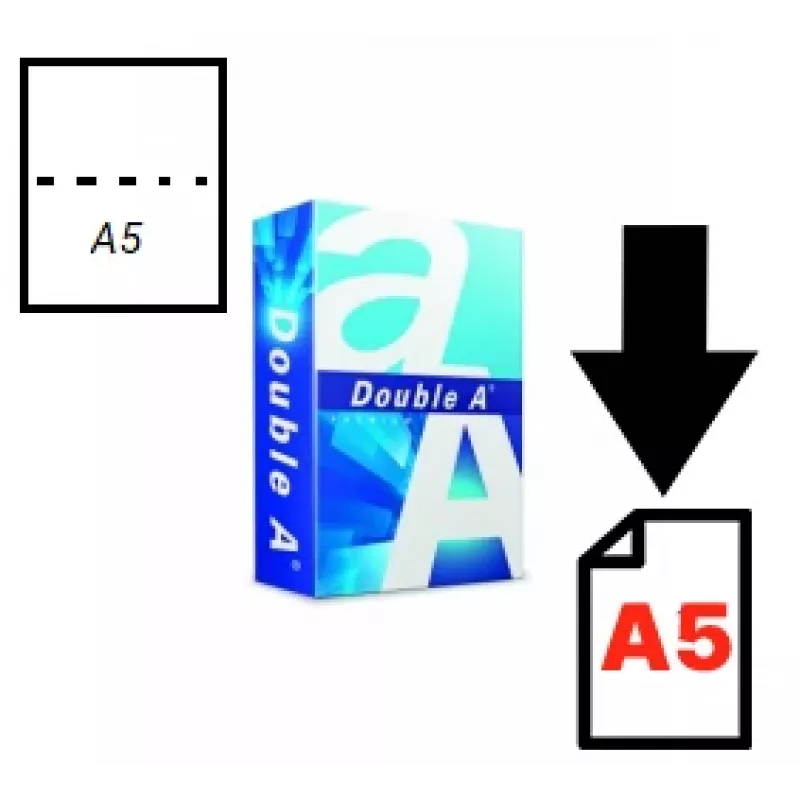 Papīrs Double A (A kategorija), A5, 80 g, 500 loksnes