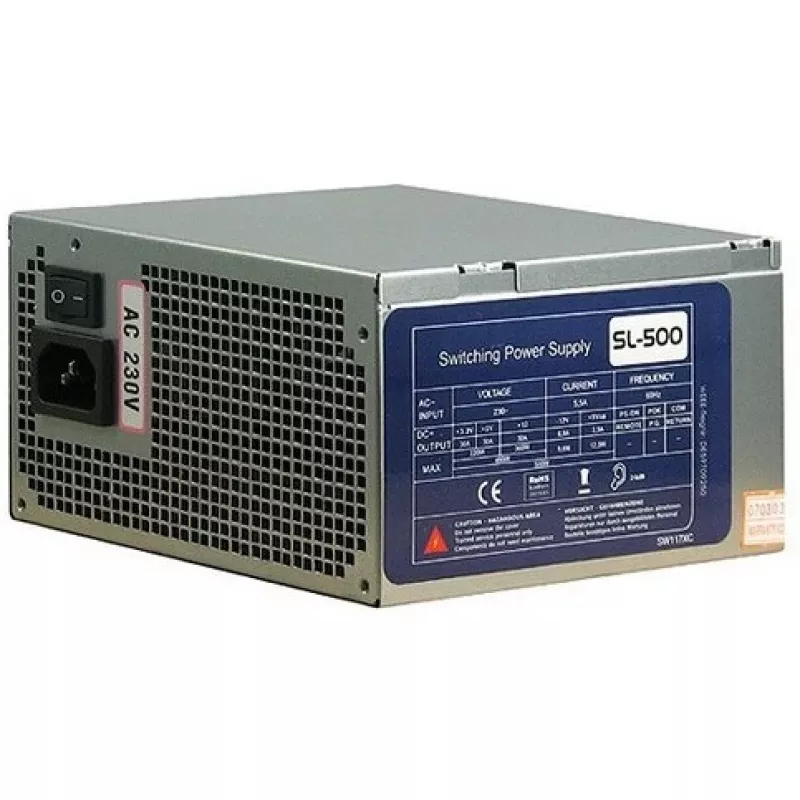 Barošanas bloks Inter-Tech SL-500W(A) 500W ATX Nenodulārs